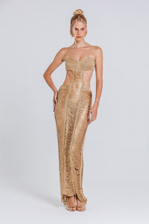 Vestido Natalia - Gold