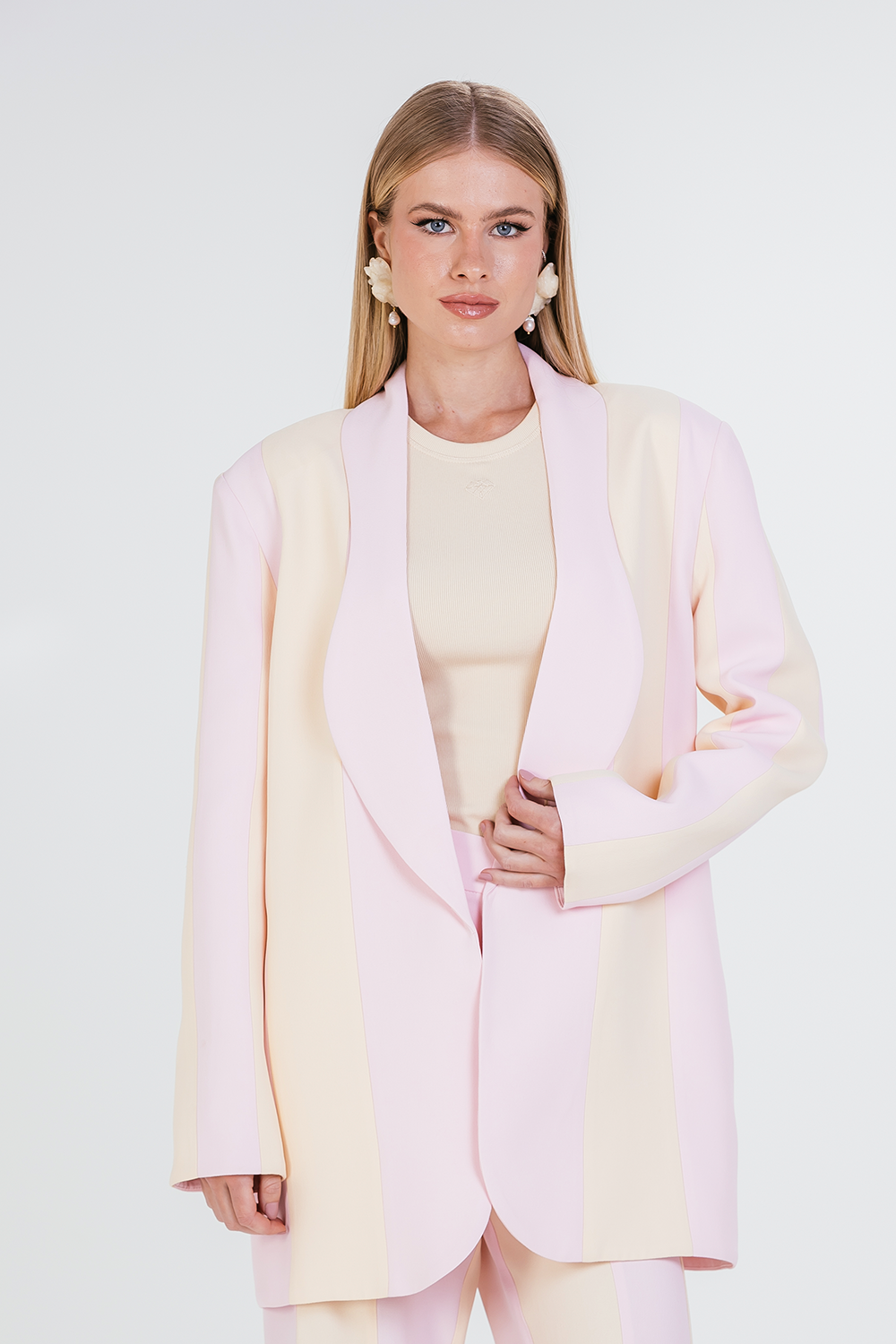 Blazer Onda - Banoffee/blush
