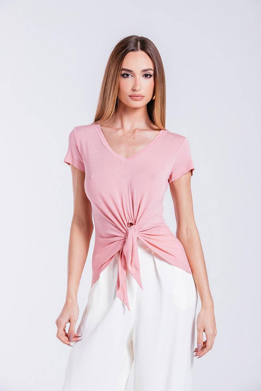 T-shirt Nó - Rosa Pálido