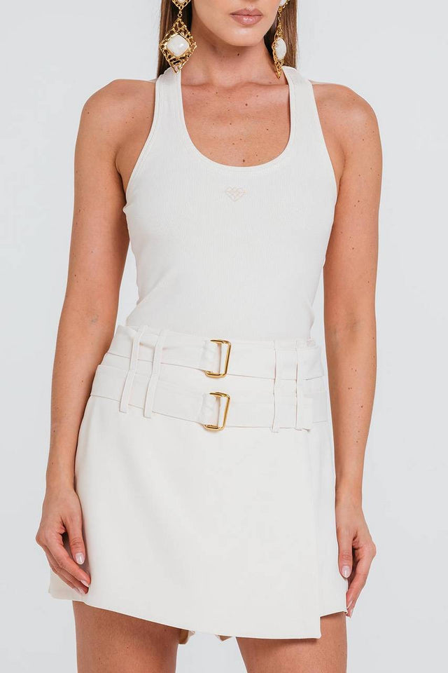 Short Saia Cali - Marfim