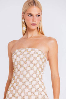 Vestido Aretusa - Areia