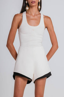 Short Amara - Marfim/preto