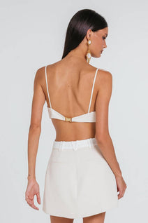 Short Saia Arabela Bicolor - Marfim/off