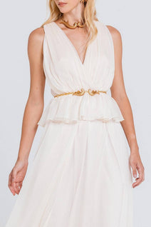 Vestido Medusa - Areia