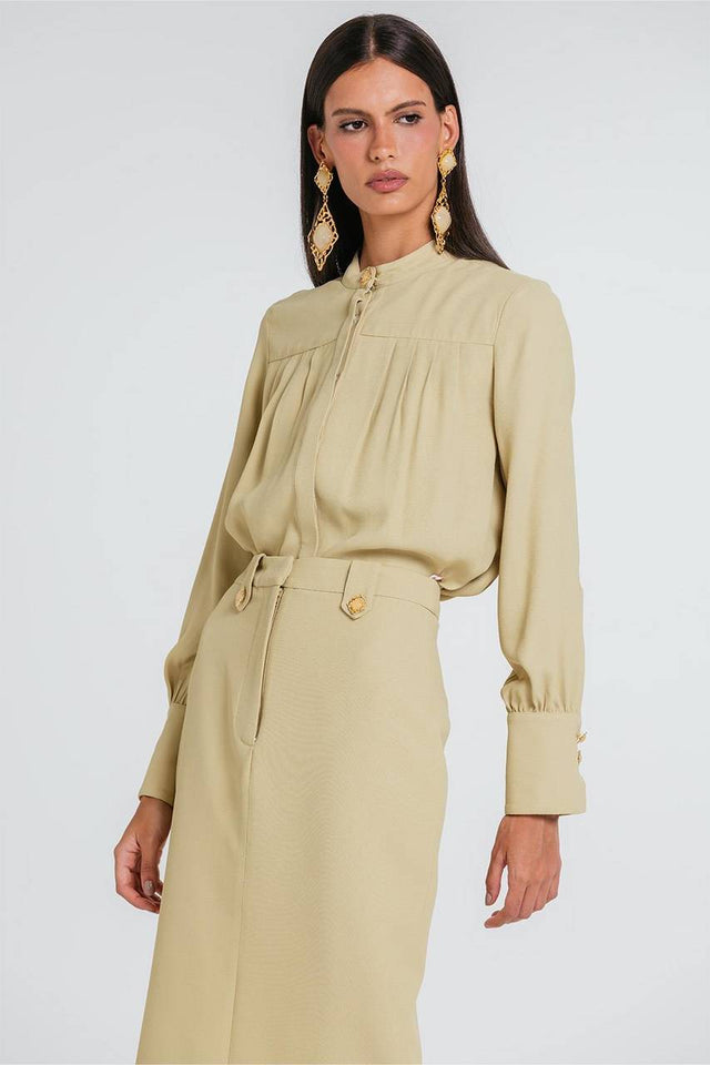 Camisa Duda - Sepia