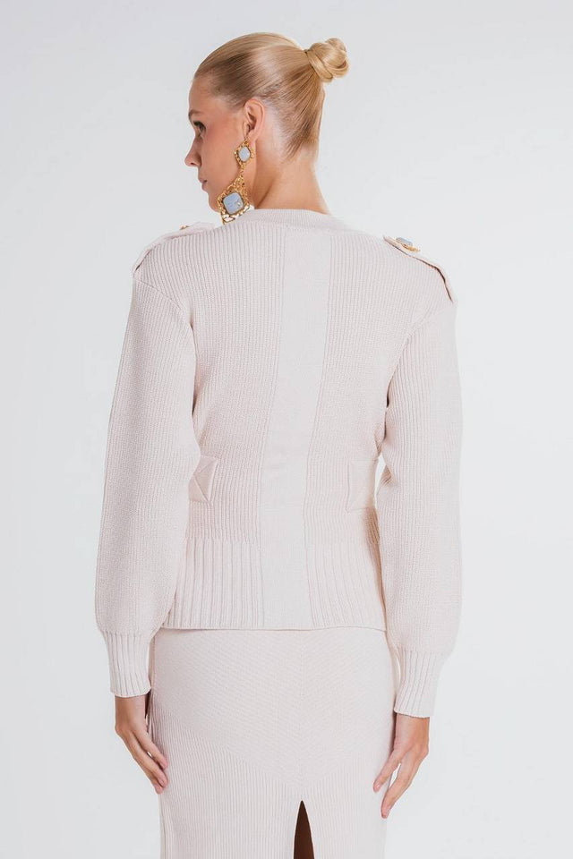 Cardigan Alira - Marfim