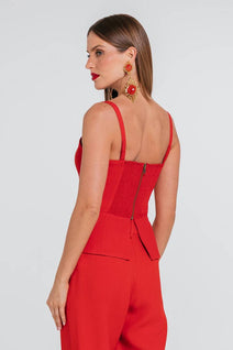 Top Antonella - Rouge