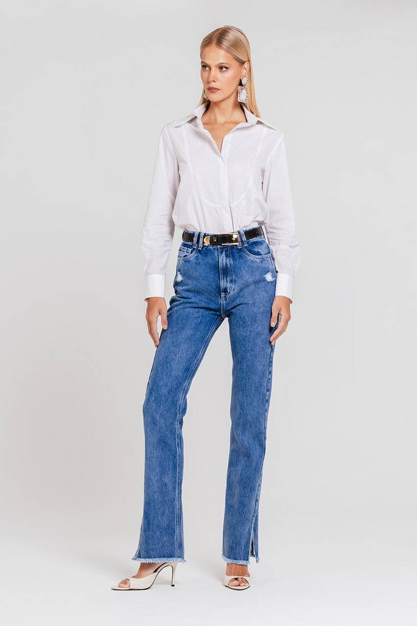 Calça Suzete - Jeans Medio