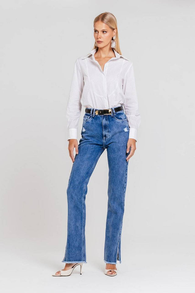 Calça Suzete - Jeans Medio