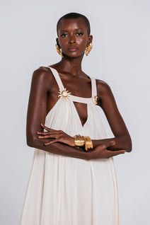 Vestido Capri - Areia