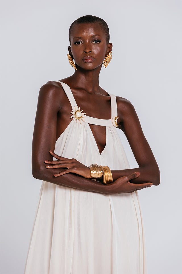 Vestido Capri - Areia