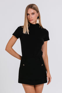 Short Saia Cora - Preto