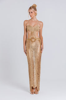 Vestido Natalia - Gold