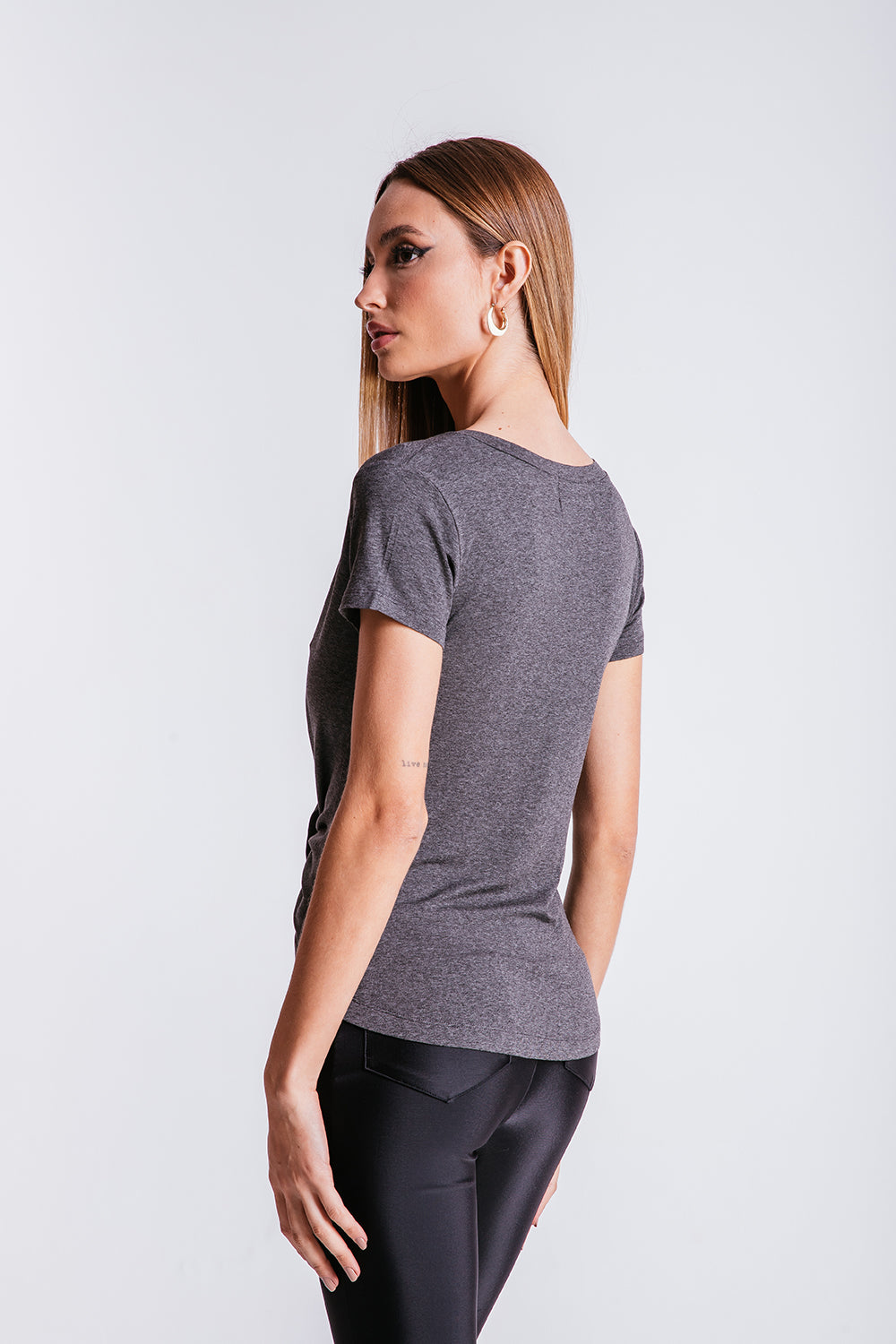 T-shirt Nó - Chumbo