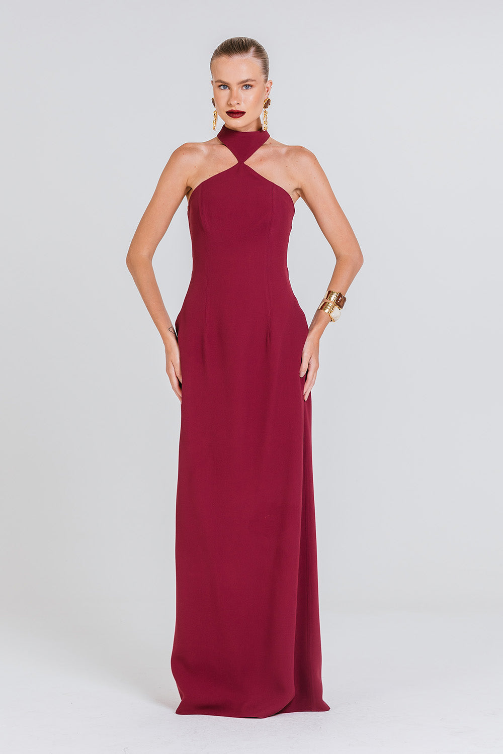 Vestido Deliane - Cabernet