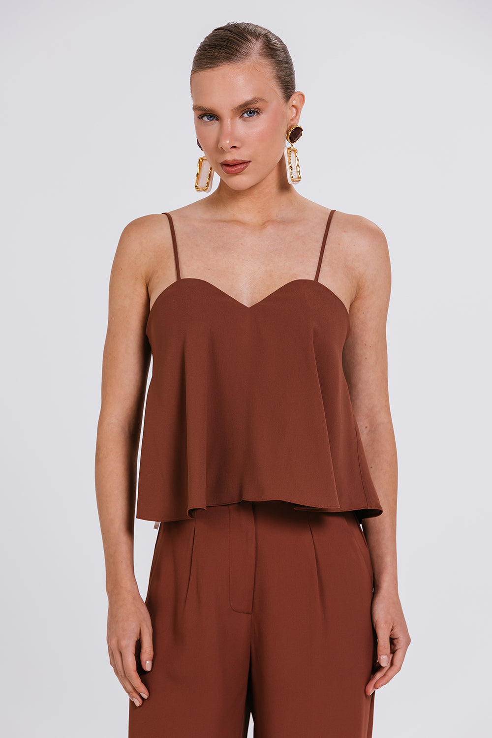 Top Estela - Chocolate