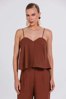 Top Estela - Chocolate