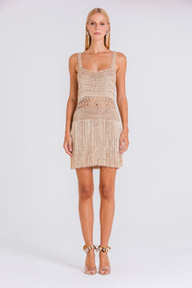 Vestido Croc - Gold