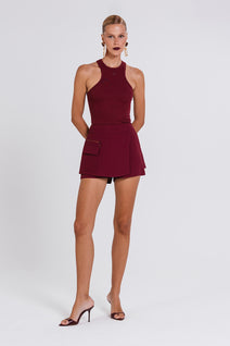 Short Saia Duda - Cabernet