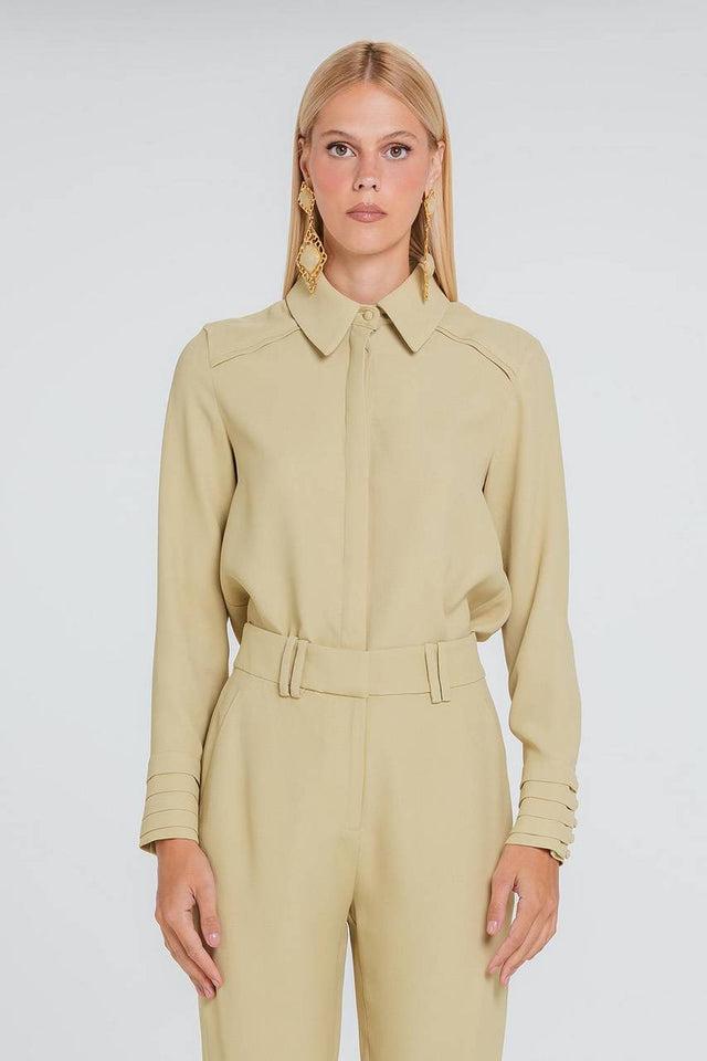 Camisa Delfina - Sepia