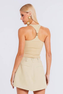 Short Saia Arabela - Sepia