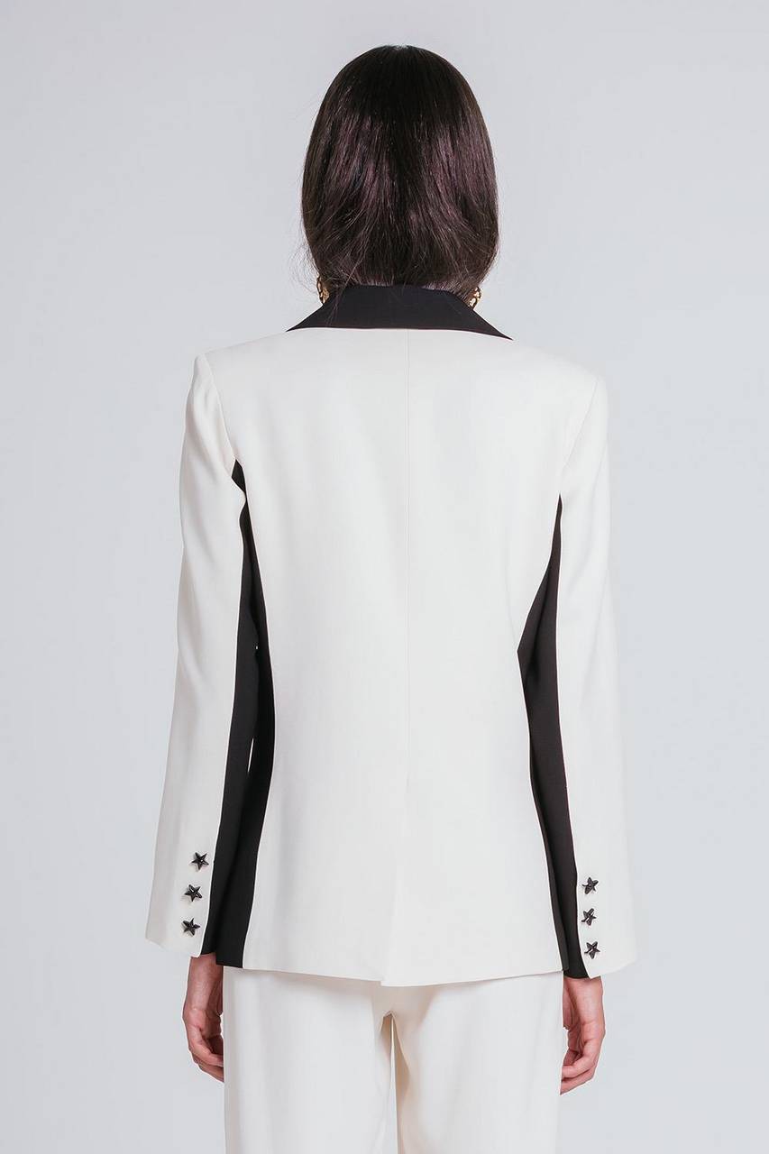 Blazer Carolina - Marfim/preto