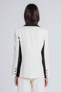 Blazer Carolina - Marfim/preto