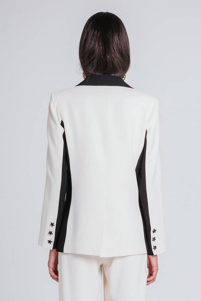 Blazer Carolina - Marfim/preto
