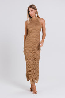 Vestido Pepita - Terracota