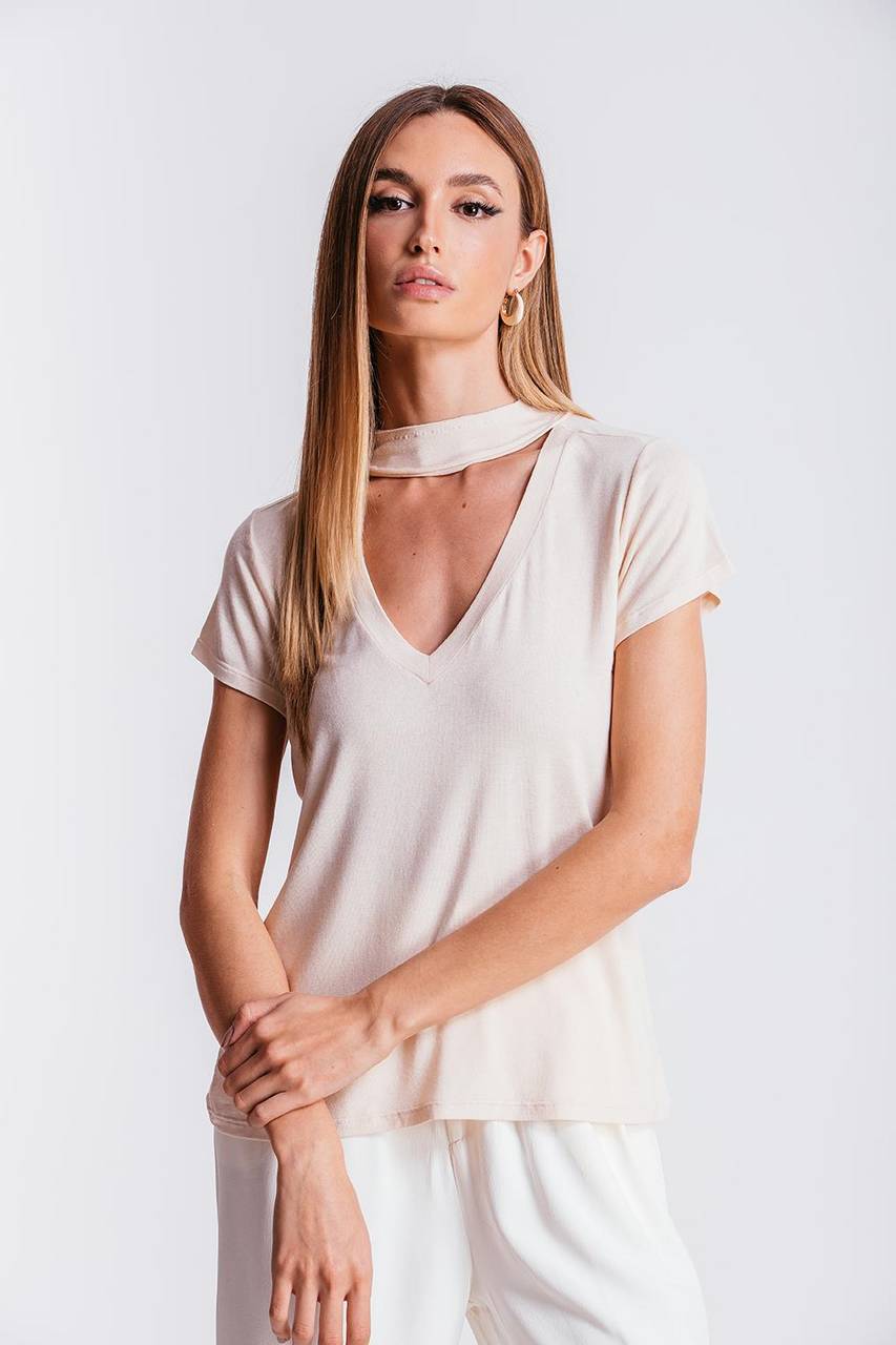 T-shirt Ana - Areia