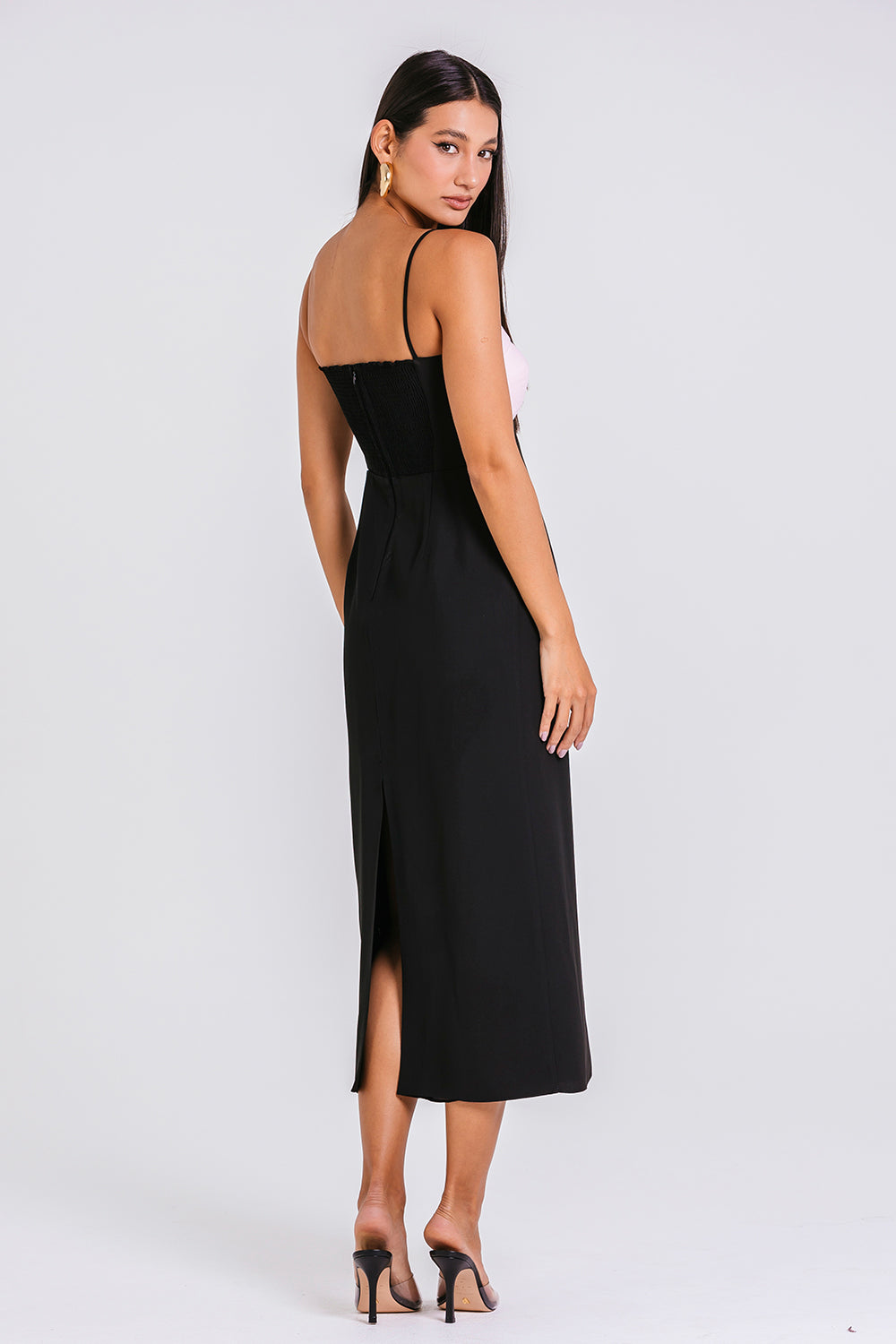 Vestido Virginia - Preto/blush