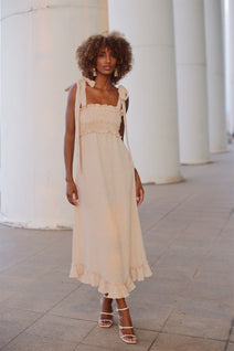 Vestido Deborah - Areia