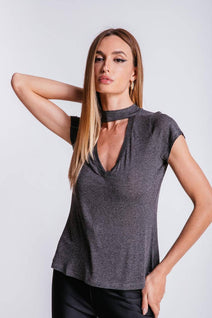 T-shirt Ana - Chumbo