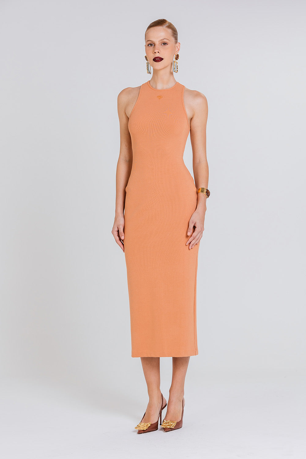 Vestido Angelina - Terracota