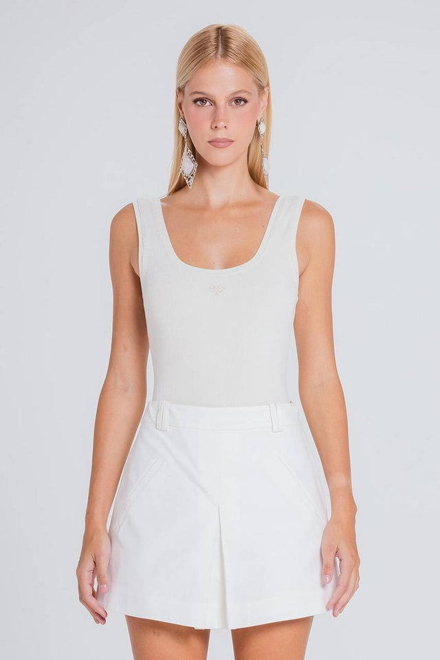 Short Saia Teca - Off White