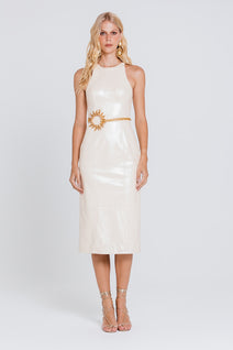 Vestido Tais - Areia