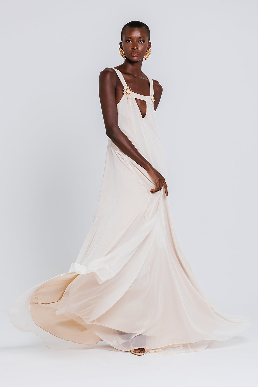 Vestido Capri - Areia