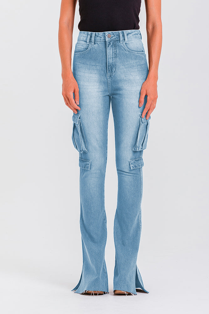 Calça Jeans Flora - Jeans Claro