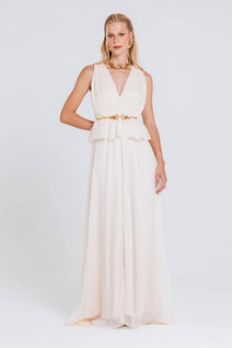 Vestido Medusa - Areia