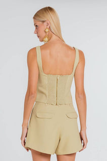 Top Cami - Sepia