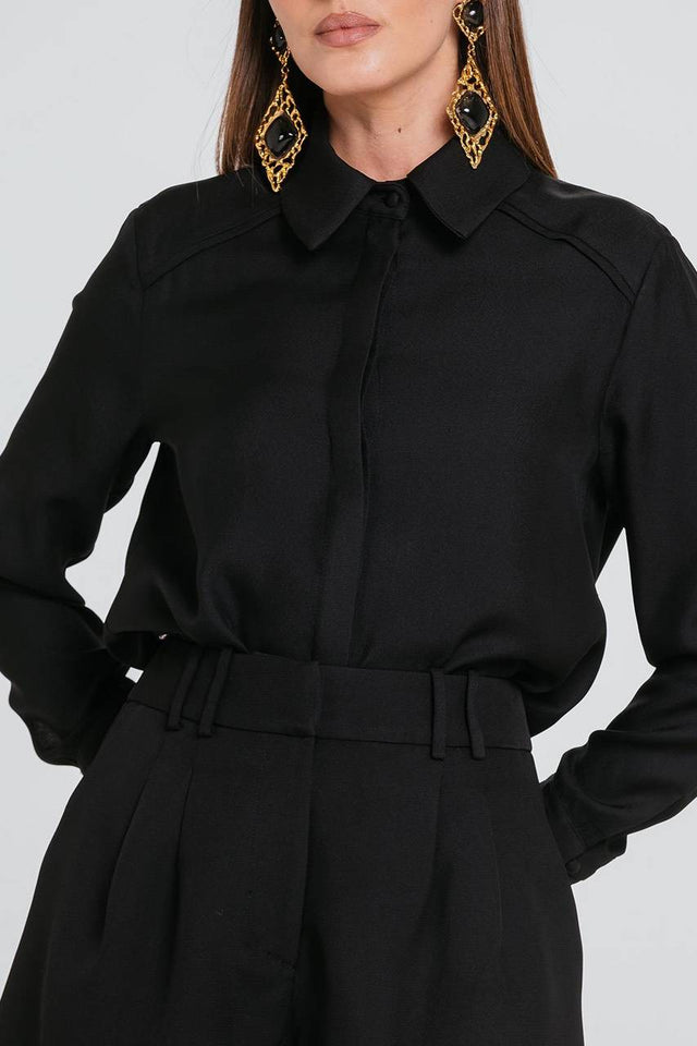 Camisa Delfina - Preto