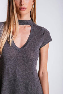 T-shirt Ana - Chumbo