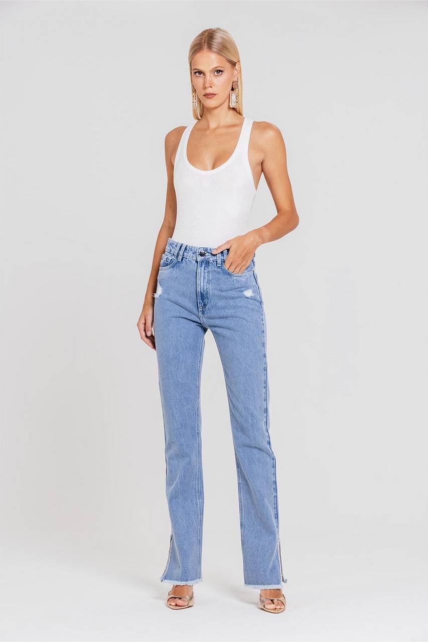 Calça Suzete - Jeans Claro