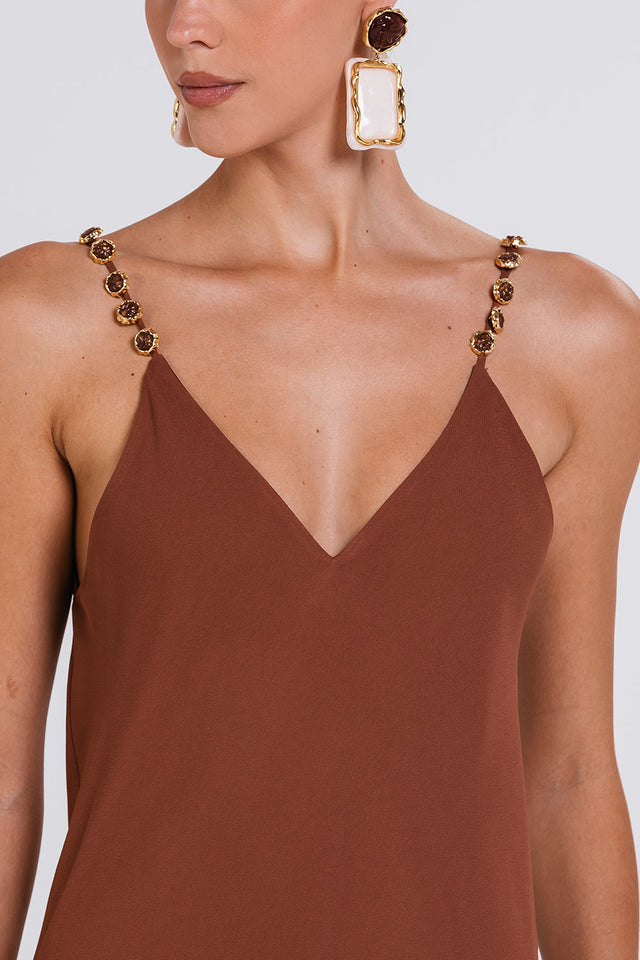 Vestido Ivete - Chocolate
