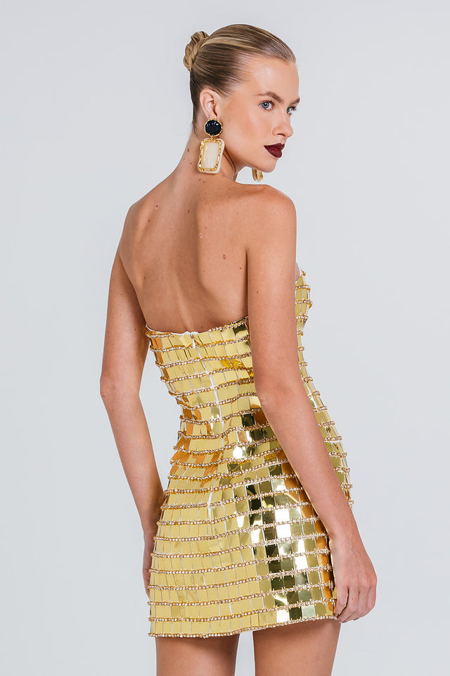 Vestido Alex - Gold