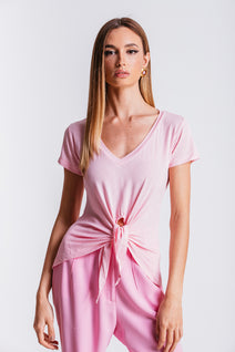 T-shirt Nó - Rosa Pastel