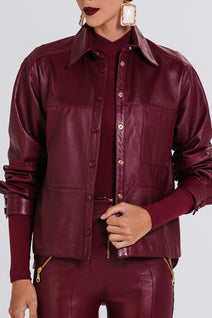 Camisa Geisa - Cabernet