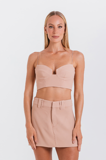 Short Saia Lucy - Avelã