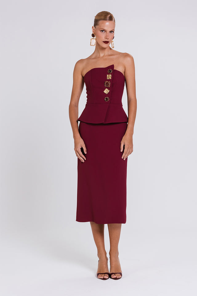 Vestido Ane - Cabernet