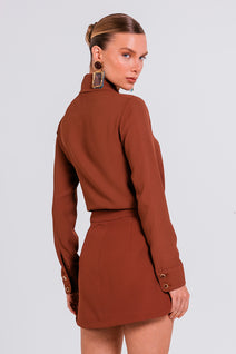 Camisa Cecilia - Chocolate